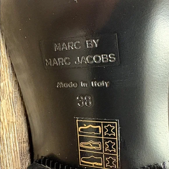 NEW Marc by Marc Jacobs Women’s Black Patent Leather Oxford Shoes (Size 8) - Picture 7 of 10